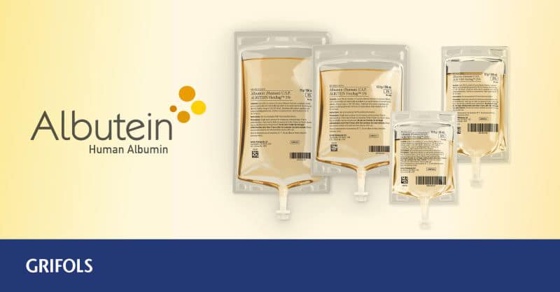 Grifols elimina el PVC de sus bolsas de hemoderivados. albumina